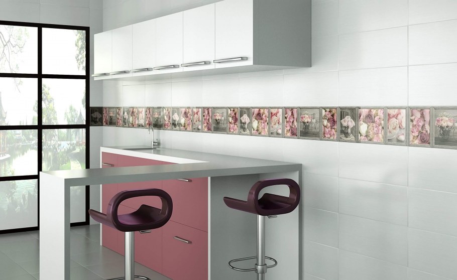 Absolut keramika monocolor Blanco Milano brillo 10x10