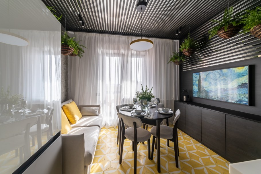 Ромашково комната синим за 2 месяц