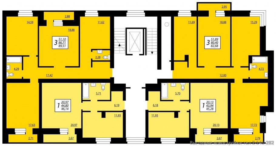 ЖК Преображенский планировки