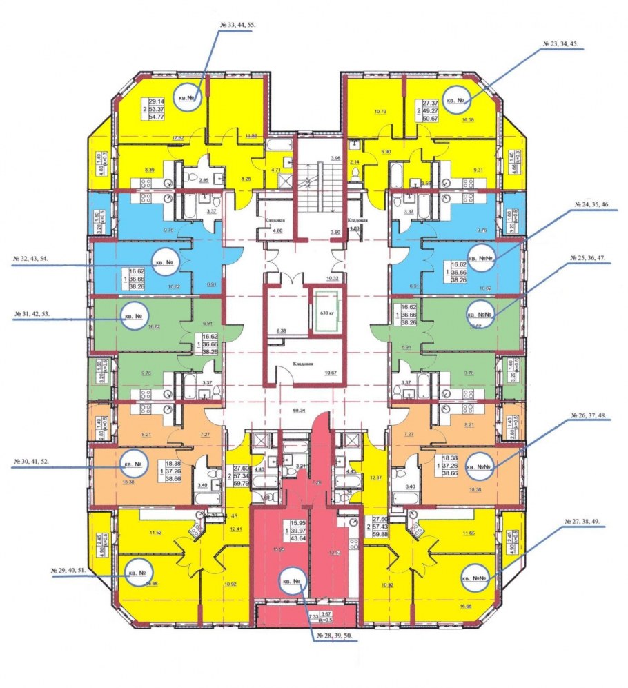 Планировки торцевых квартир