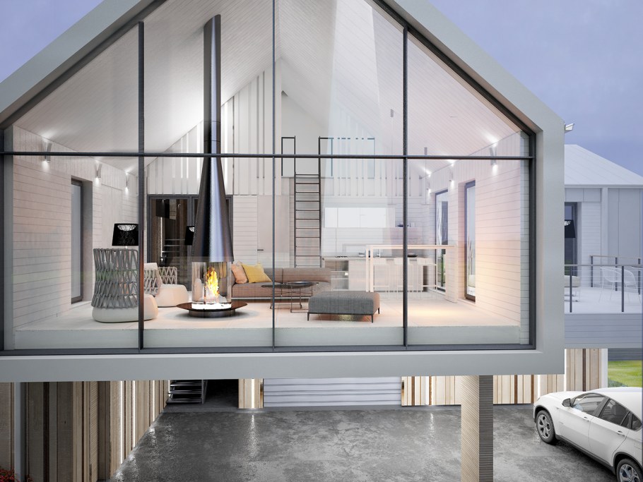 Арт крыши высоких квартир