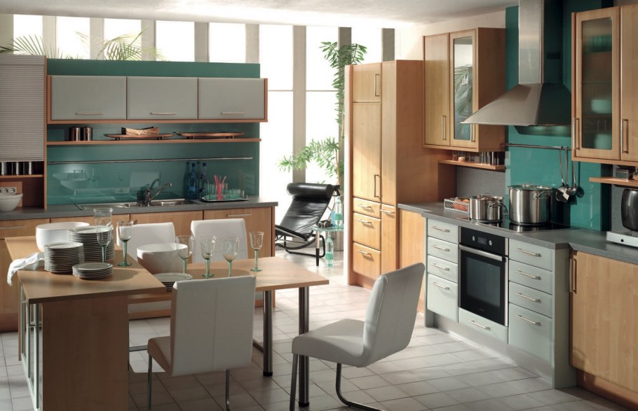 Кухонный мебель пастель