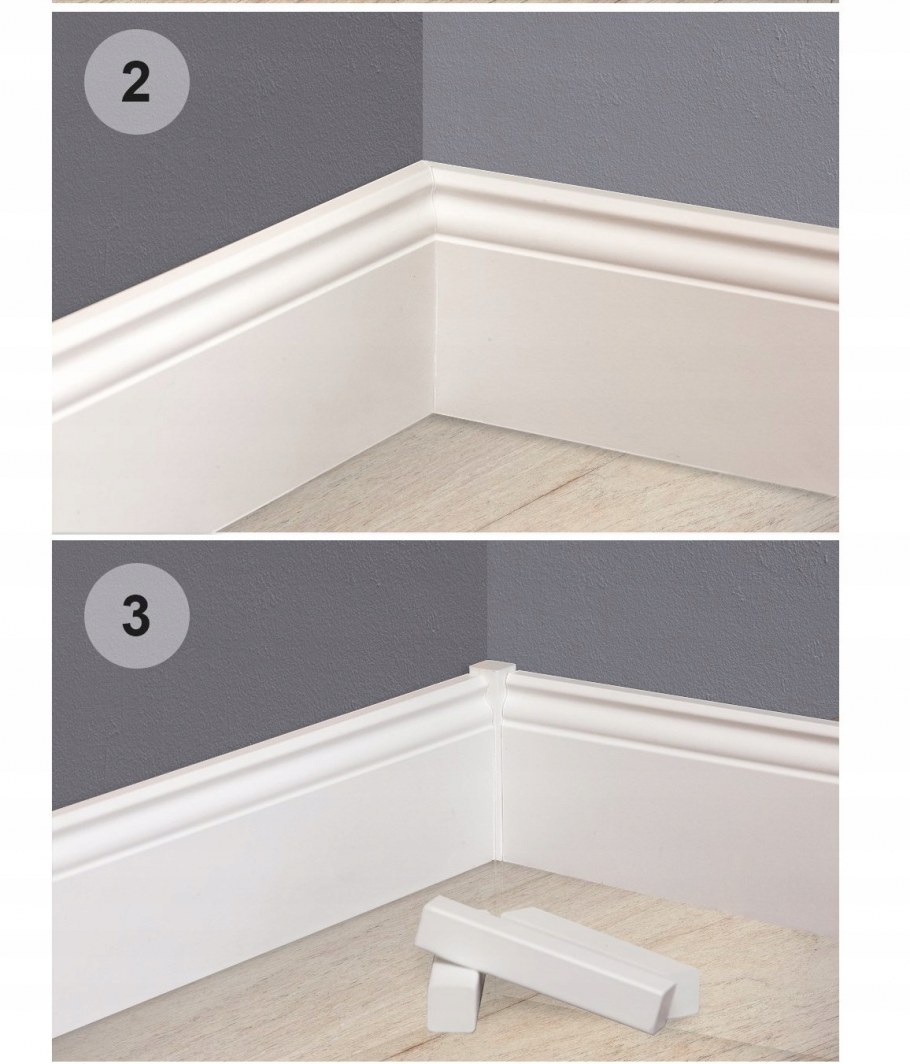 Крепеж плинтуса listwy przypodlogowe MDF