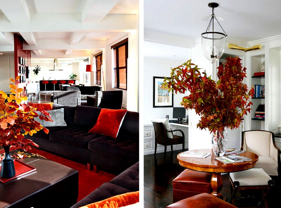 Осенние композиции в интерьере