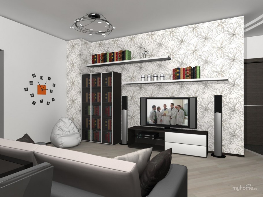 Обои в однокомнатную квартиру дизайн