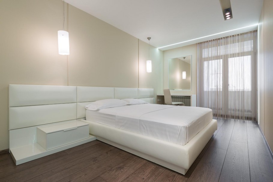 Стиль Минимализм в квартире у моря бежевые