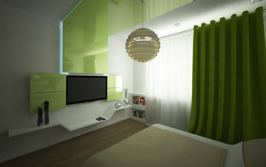 Спальня с балконом в стиле Минимализм