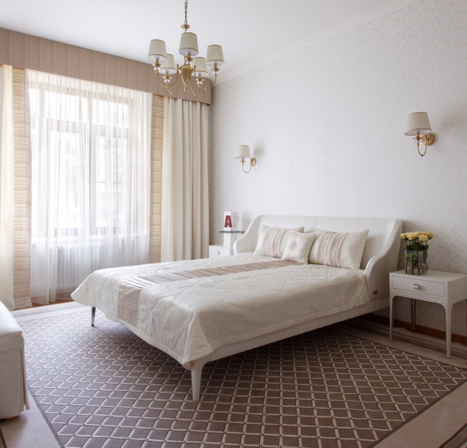 Ковролин в интерьере спальни