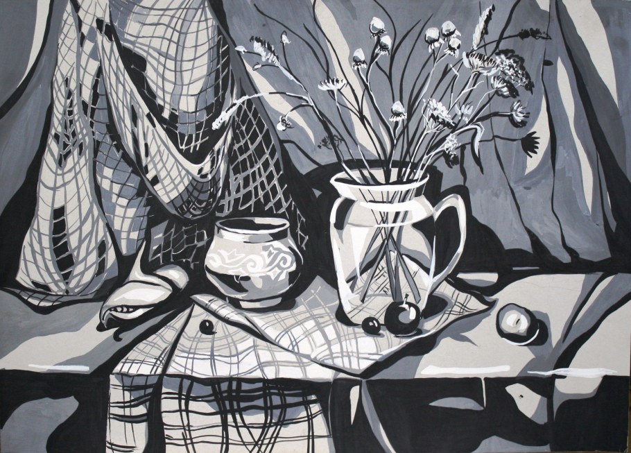 Кофанов а. декоративный натюрморт эстамп