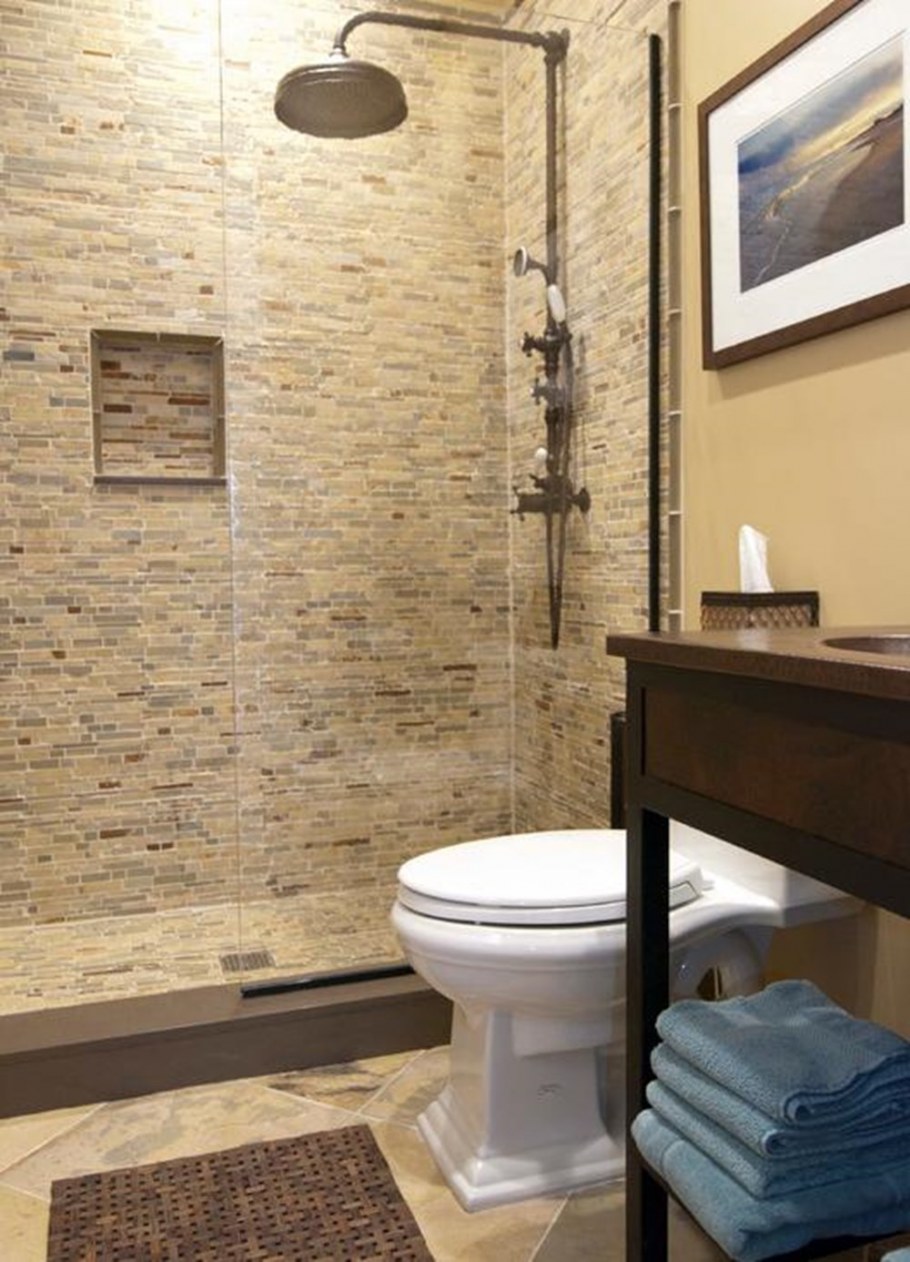 Плитка под камень для ванной комнаты