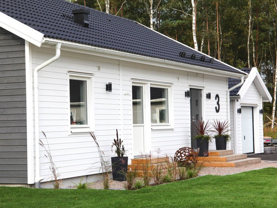 Отделка фасада в скандинавском стиле