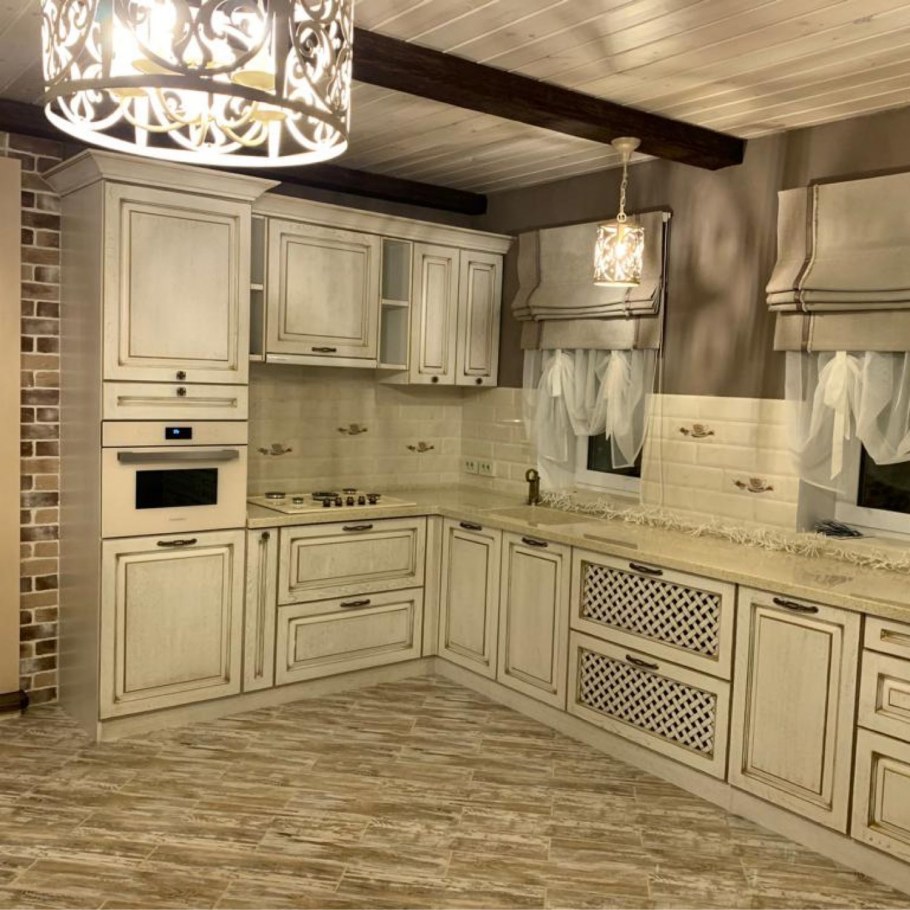 Кухня из массива дуба