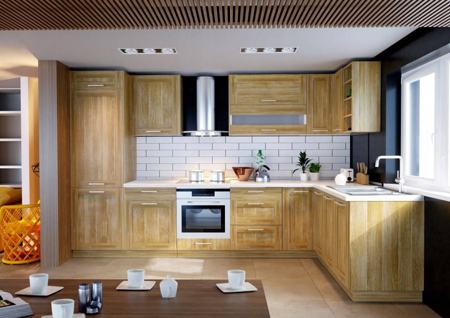 Кухня под дуб