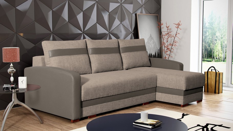 Комната с угловым диваном