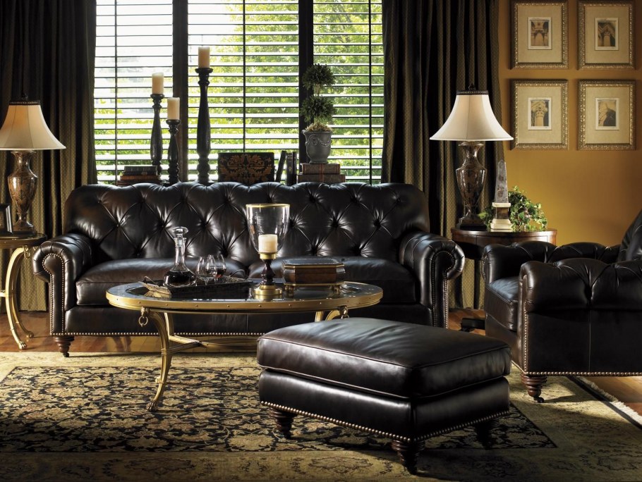Диван Честерфилд в интерьере