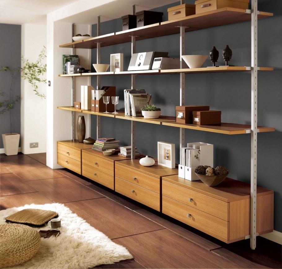 Стеллаж в гостиную