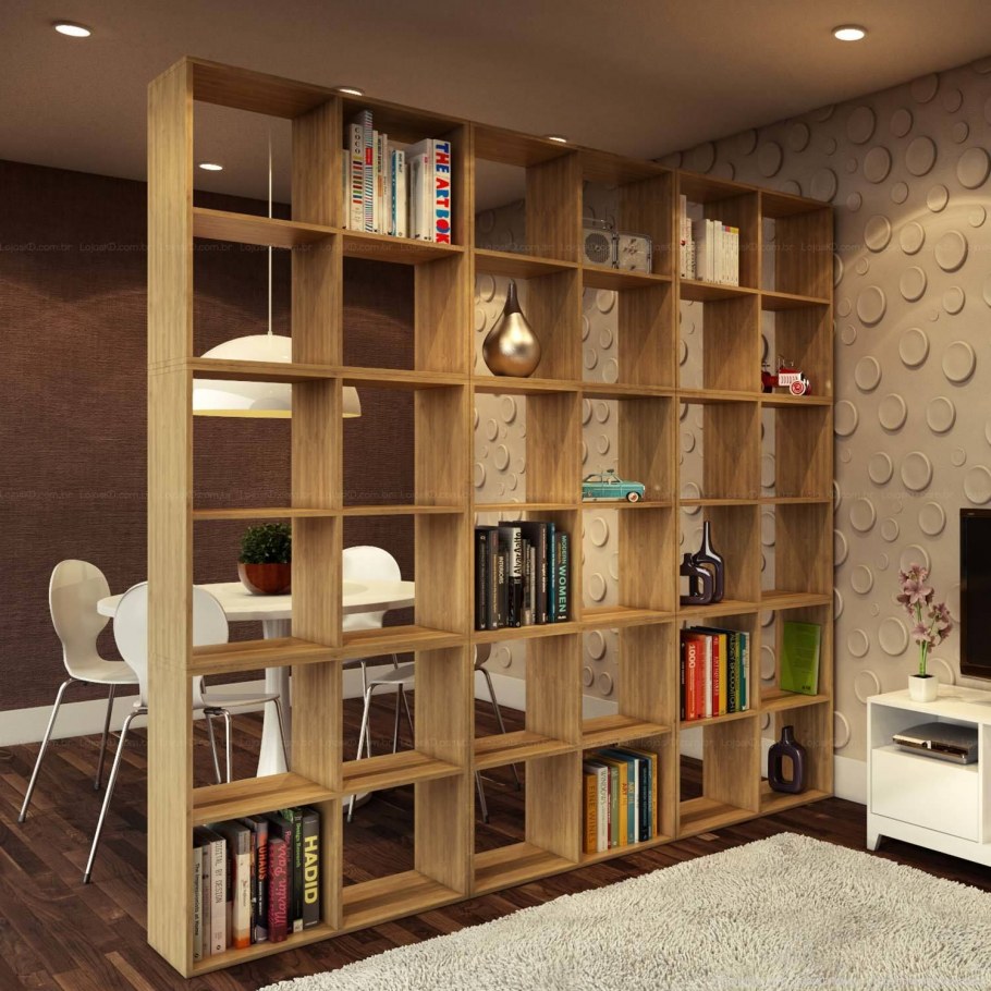 Перегородка с полками