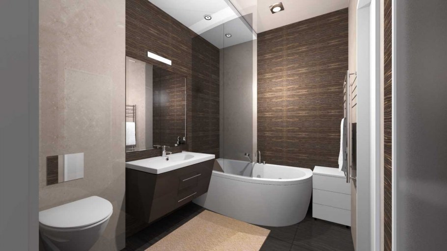 Маленькая ванная с душевой плитка