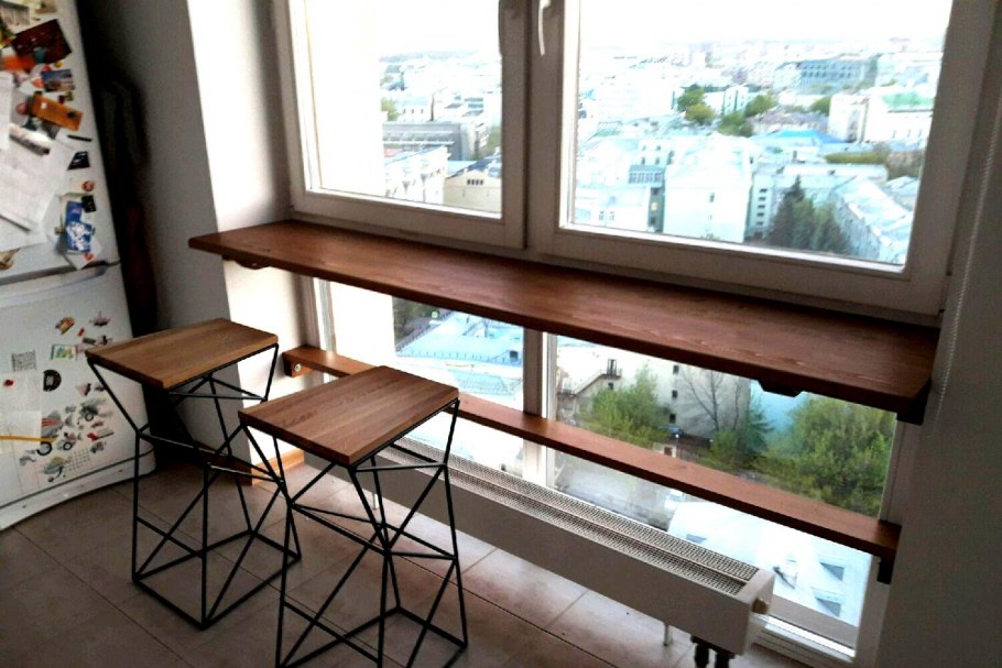 Подоконник барная стойка