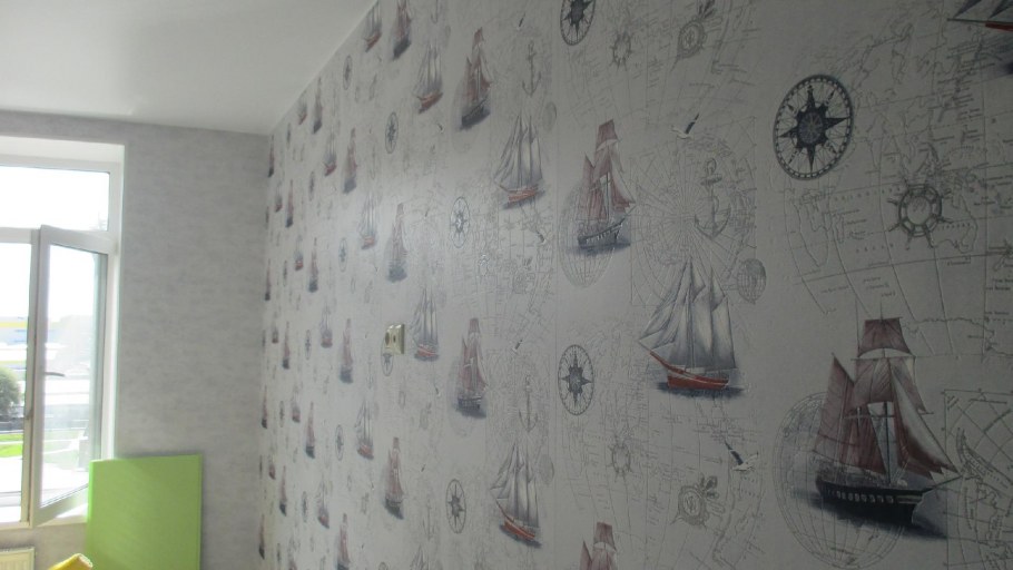 Обои Фрегат в интерьере