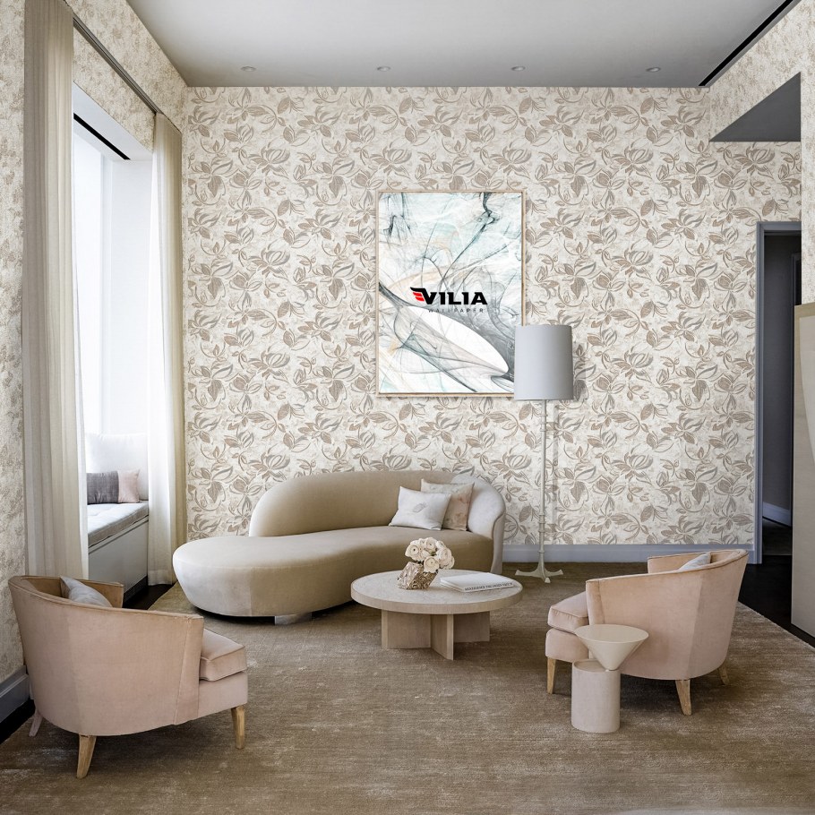 Обои дуэт Вилия в интерьере