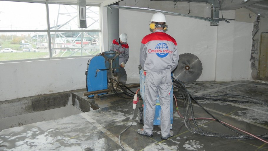 Плазменная резка бетона