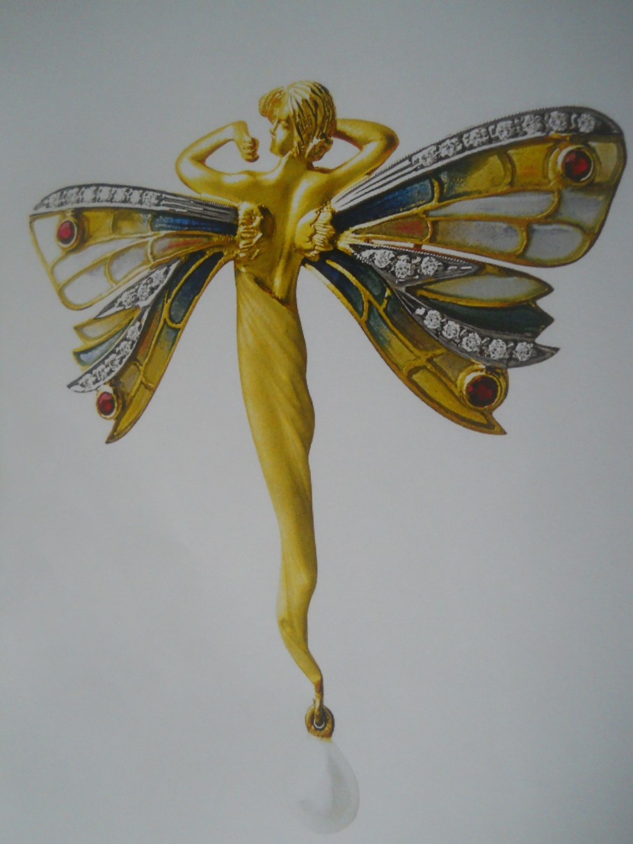 Брошь (Рене Лалик бабочка