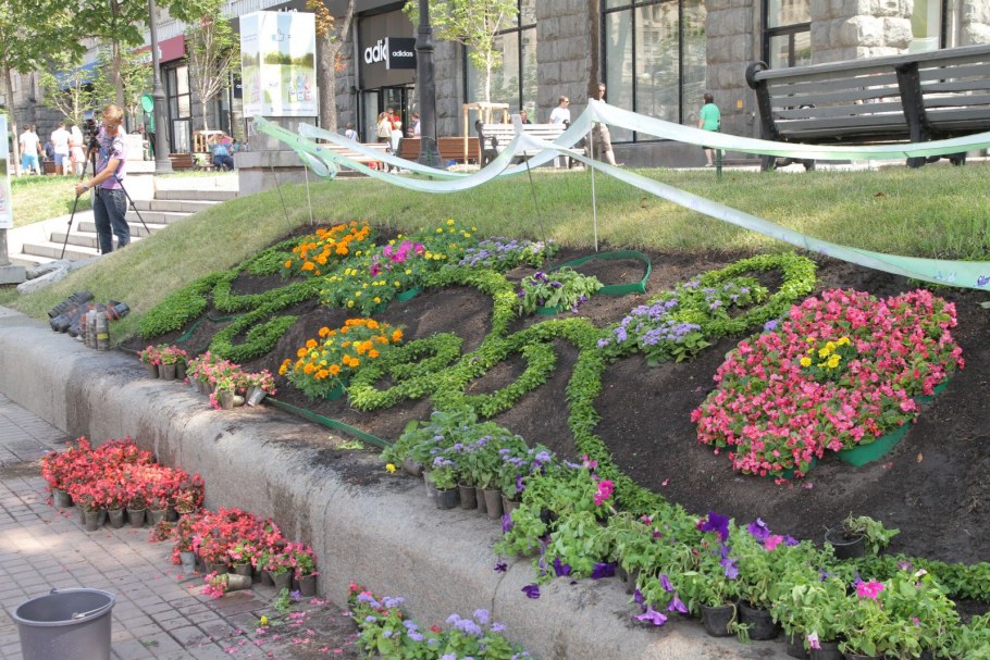 Клумбы в городской среде