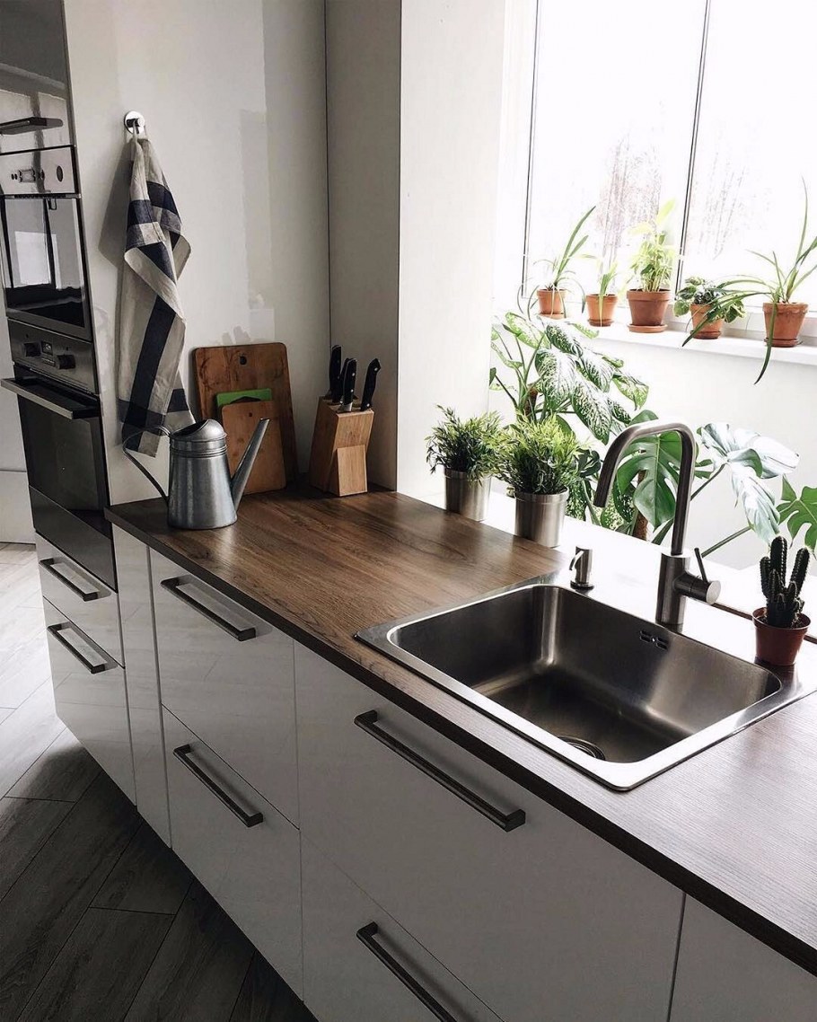 Кухни в серокоричневых тон