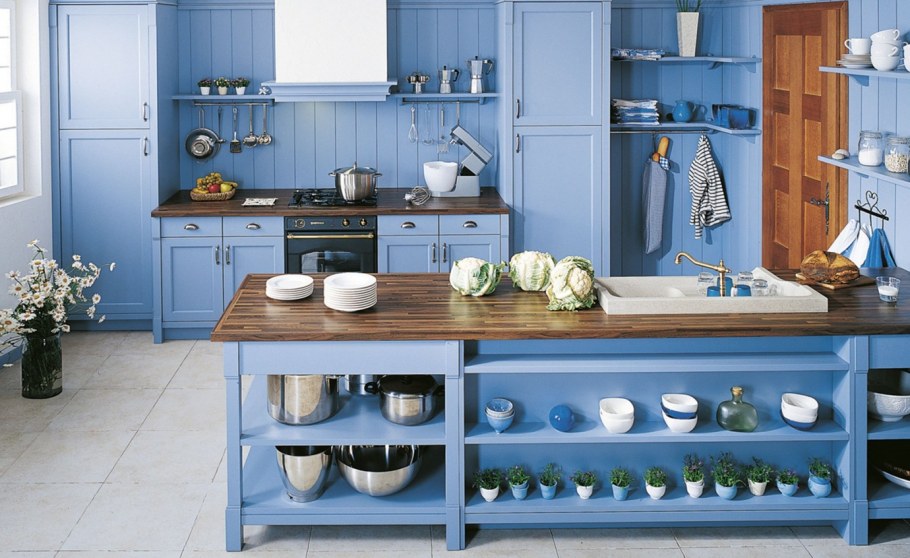 Панели стеновые бирюзовая кухня