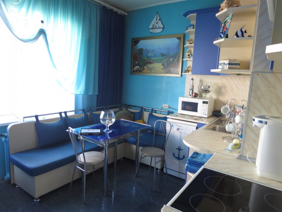 Кухня в морском стиле