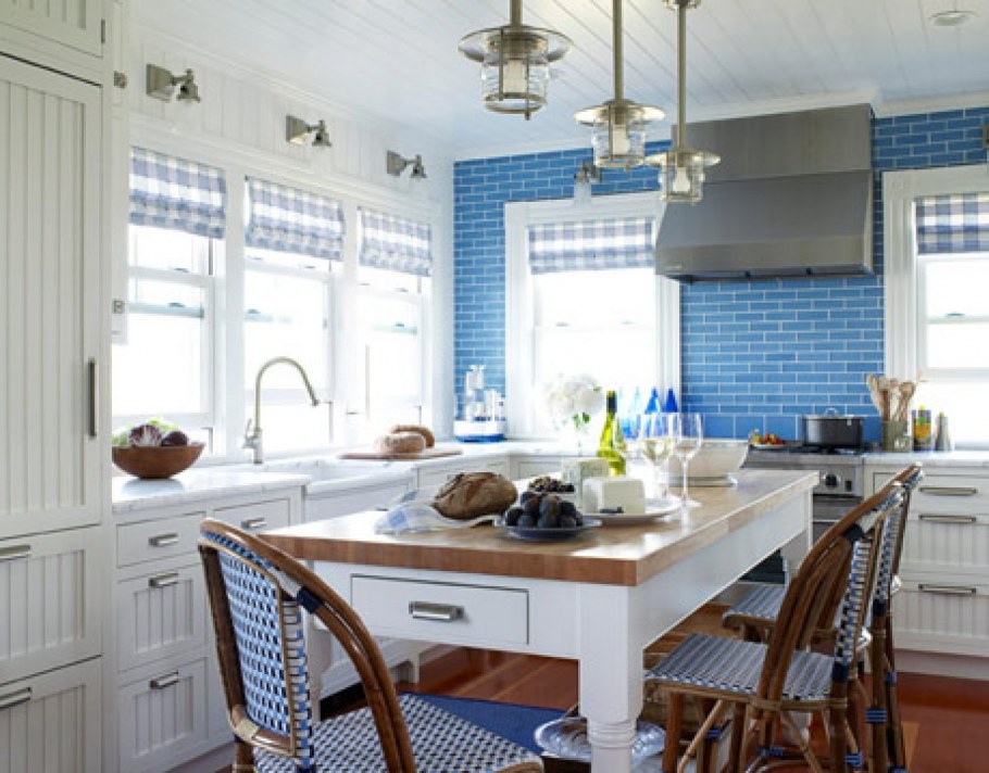 Кухня в морском стиле