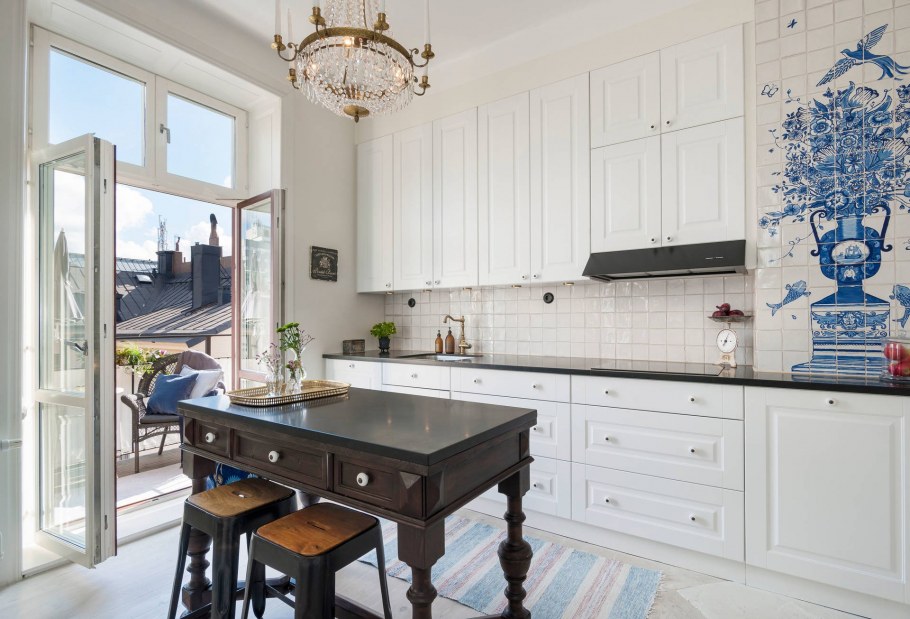 Морская тематика в интерьере кухни