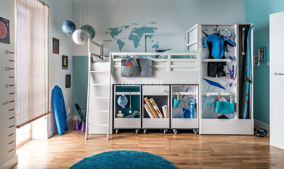 Кровать-чердак Nest