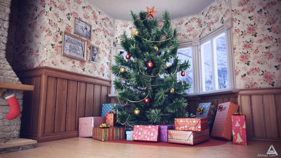 Новогодняя елка в скандинавском стиле