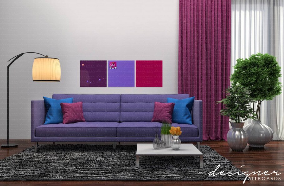 Ковер к фиолетовому дивану