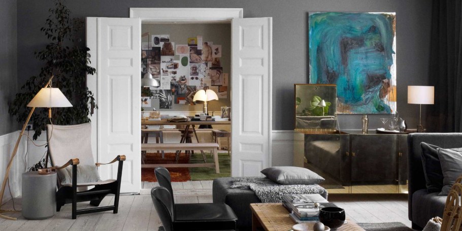 Гостиная столовая Сканди