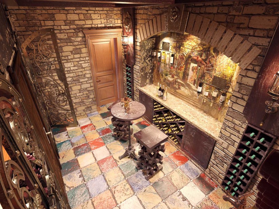 Подвал в стиле замка