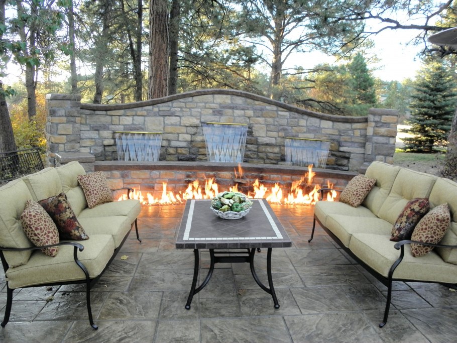 Отделка костровой зоны