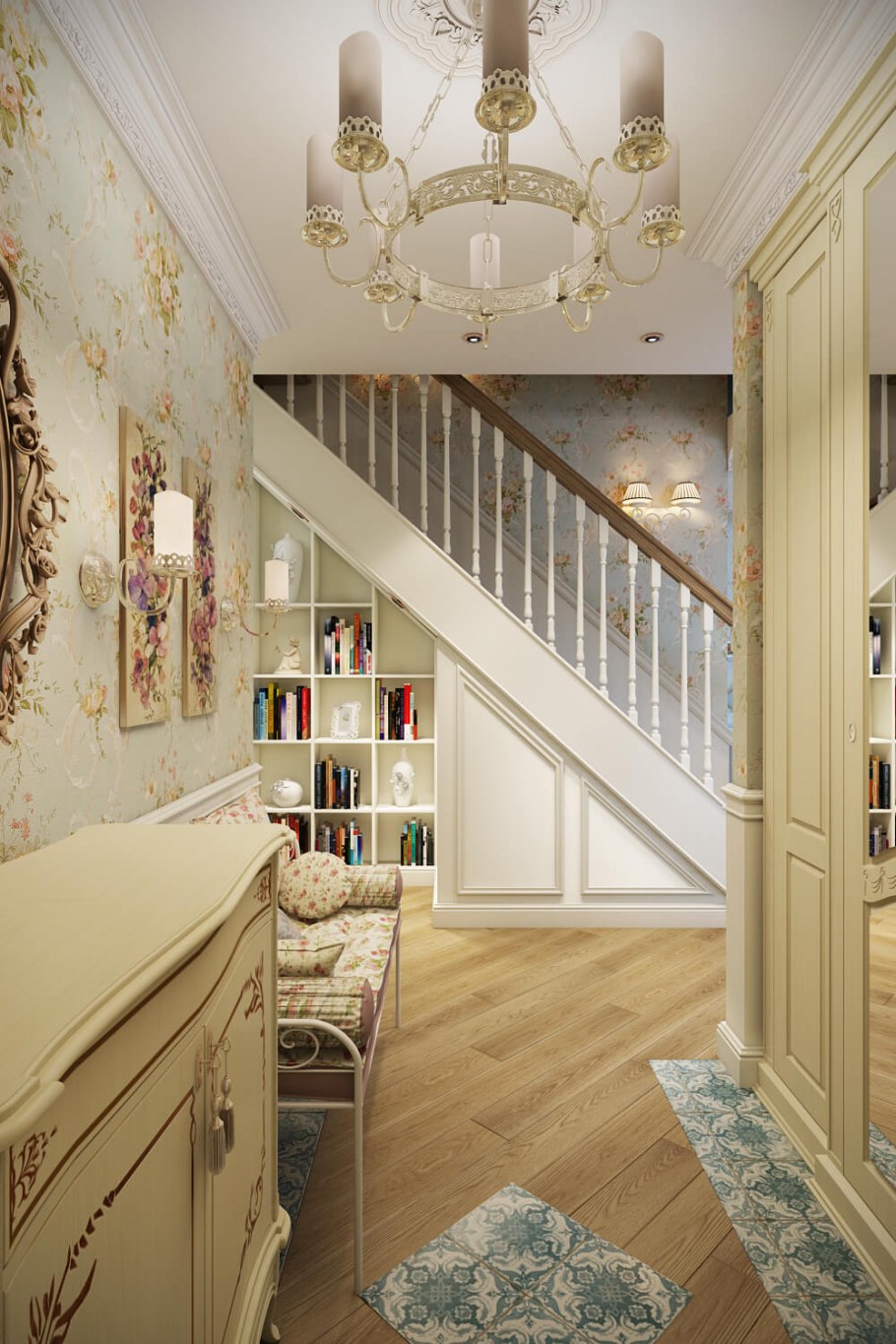 Лестница в стиле Прованс