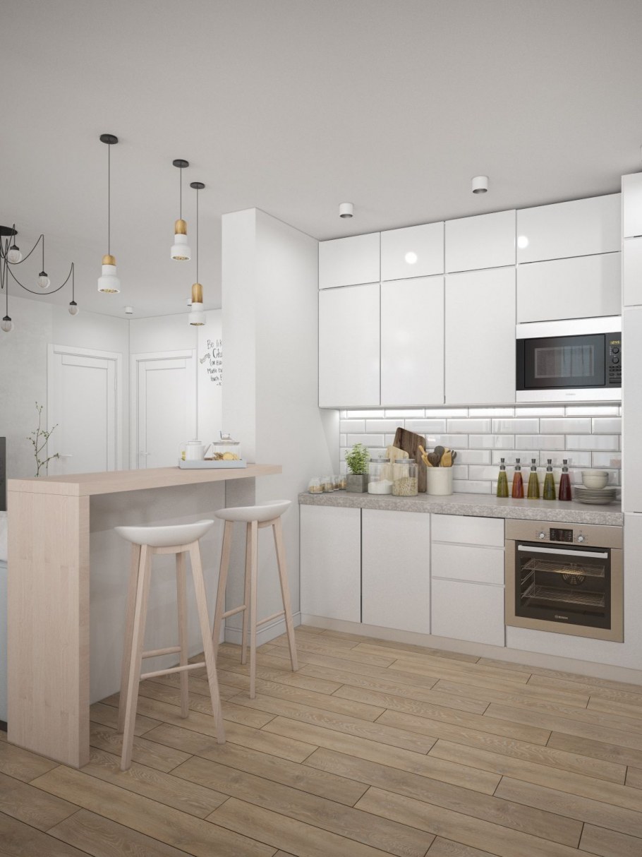 Барная стойка в скандинавском стиле