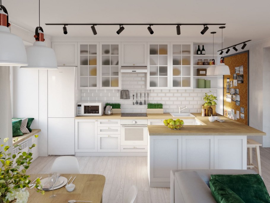 Барная стойка в скандинавском стиле