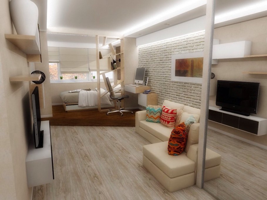 Хрущевка интерьер 1 комнатная