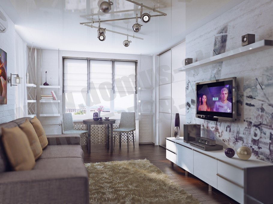 Реконструкция однокомнатной квартиры хрущевки