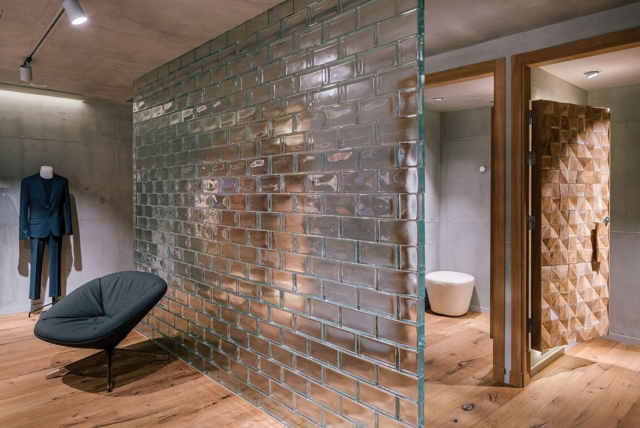 Стеклянные кирпичи для перегородок