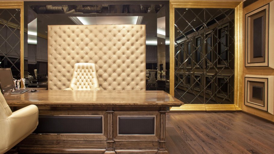 Декор из кожи в интерьере