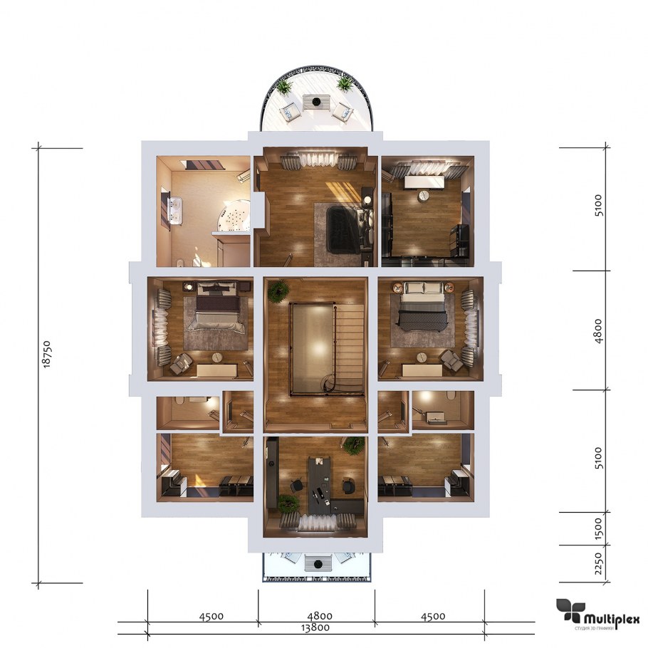 Скаутхаус 100 планировка