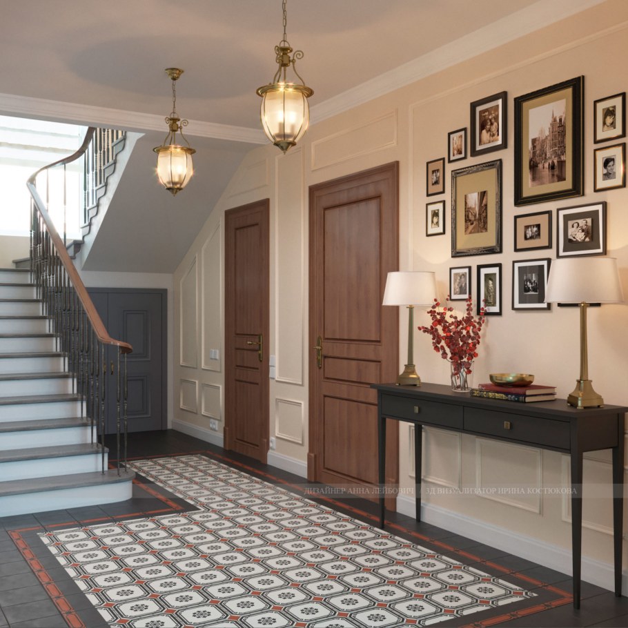 Вестибюль в английском стиле