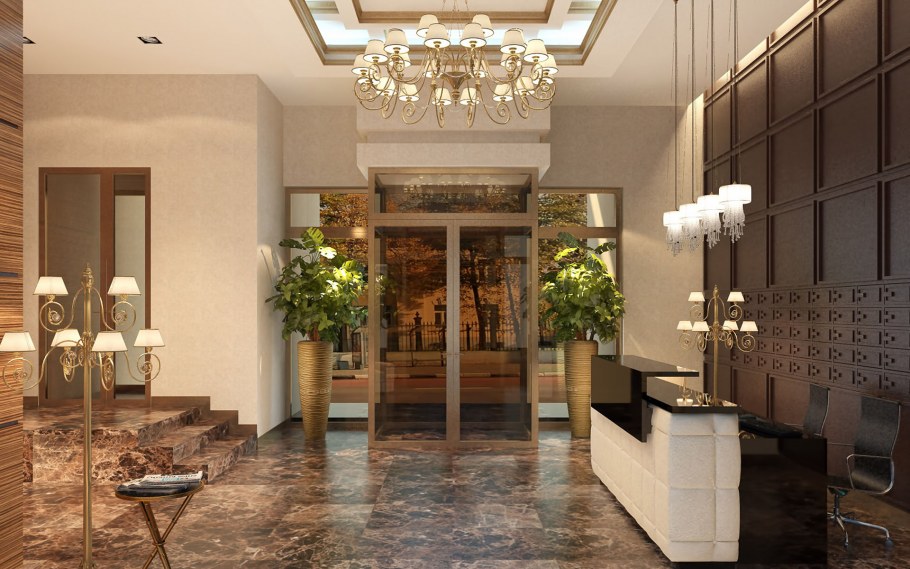 Подъезд в элитном доме