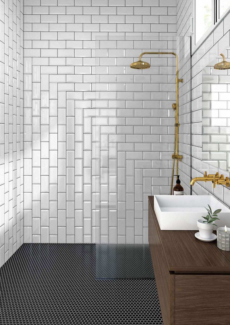 Metrotiles белый 10х20
